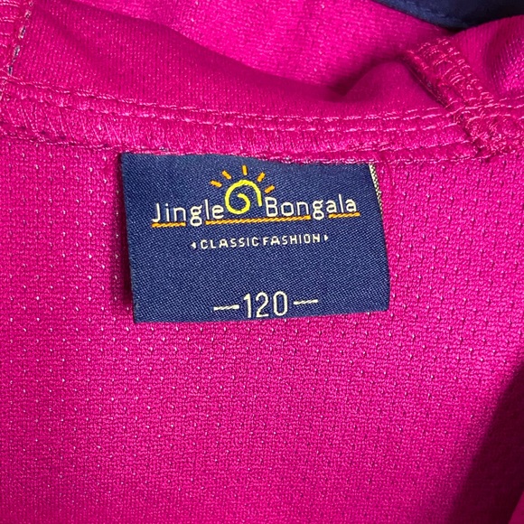 JINGLE BONGALA Lightweight
Knitted-Mesh Lining Hooded Rain
Jacket Girls Sz 5-6Y - Picture 8 of 9